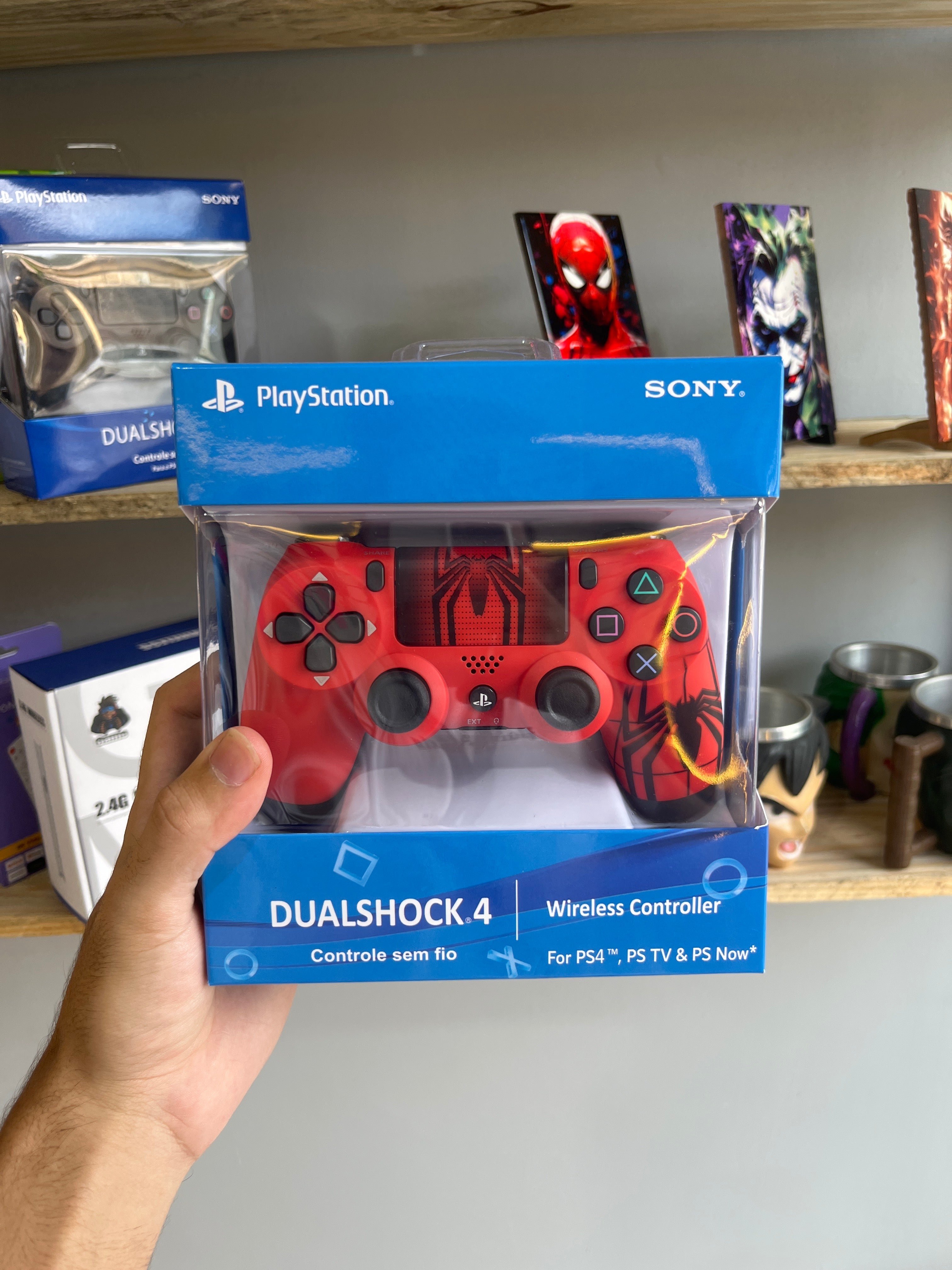 Controle ps4 Homem aranha