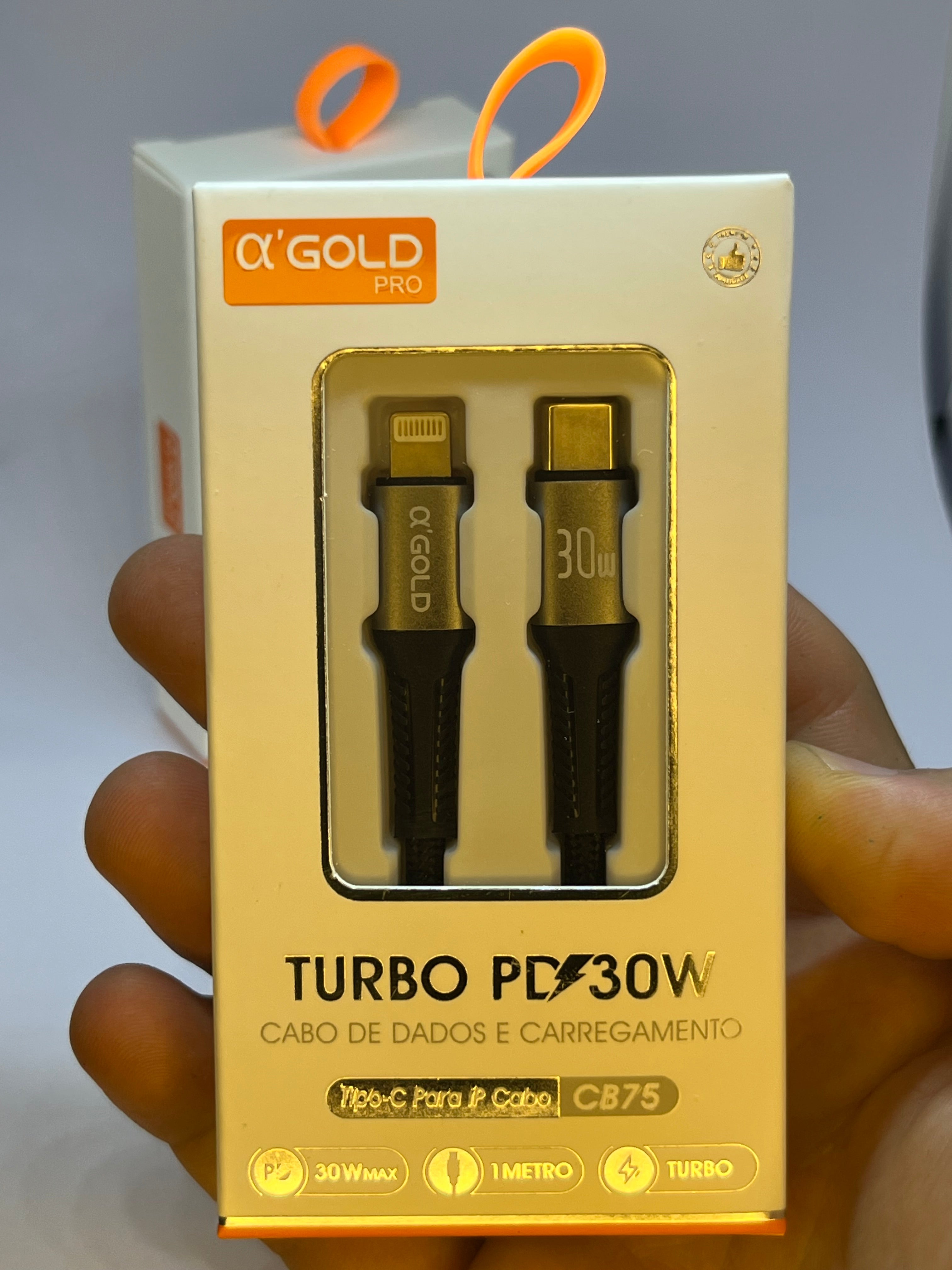 Cabo reforçado para IPhone 30w