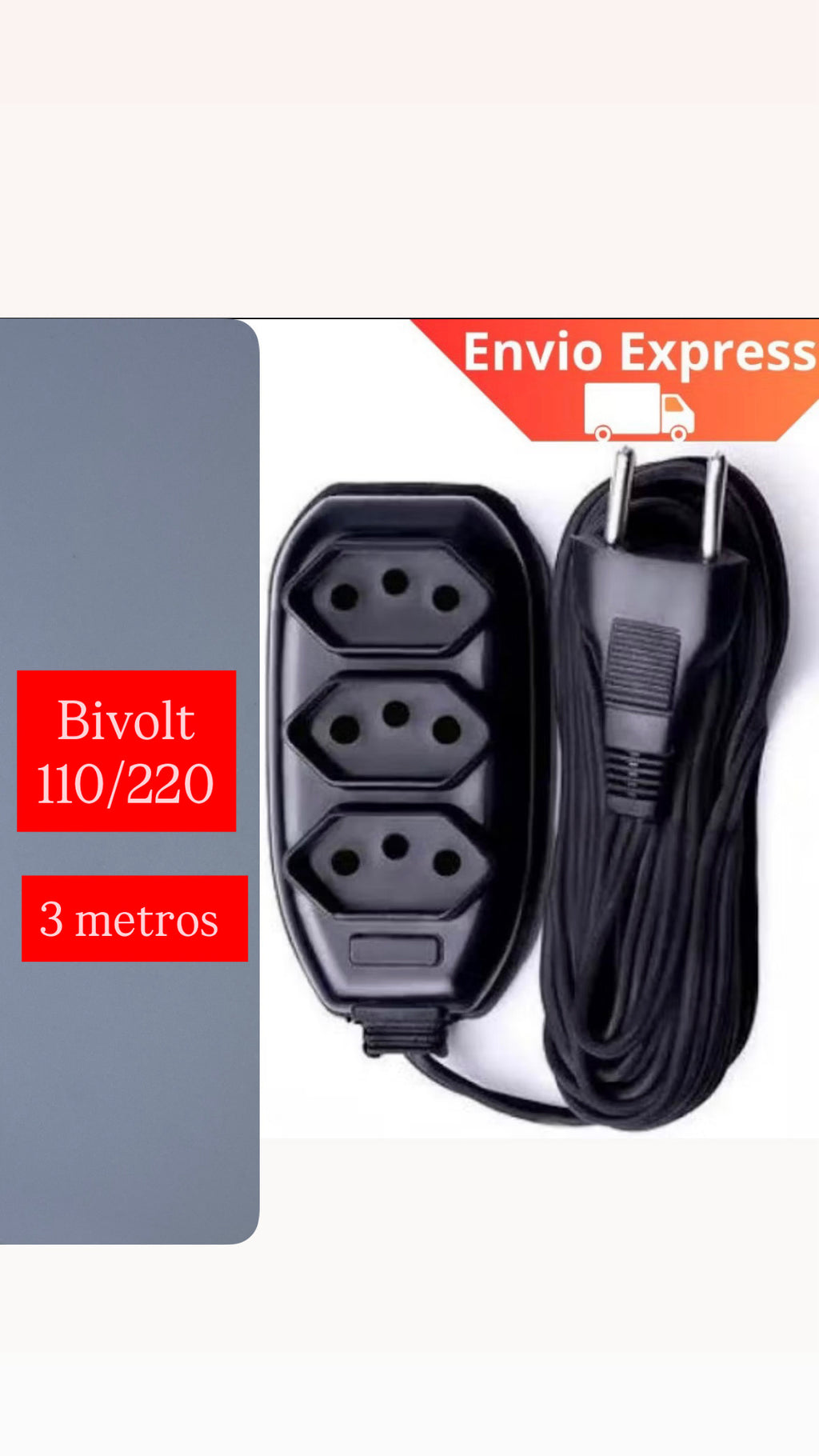 Extensão Bivolt 3m SZ