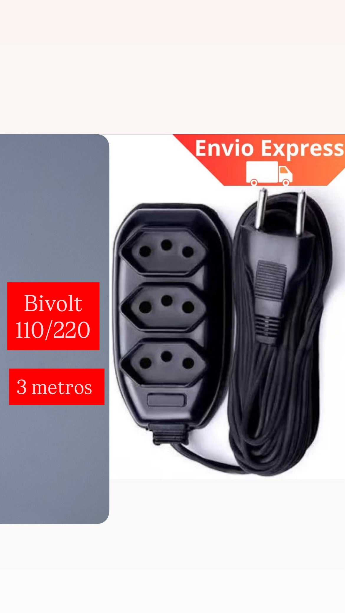 Extensão Bivolt 3m SZ