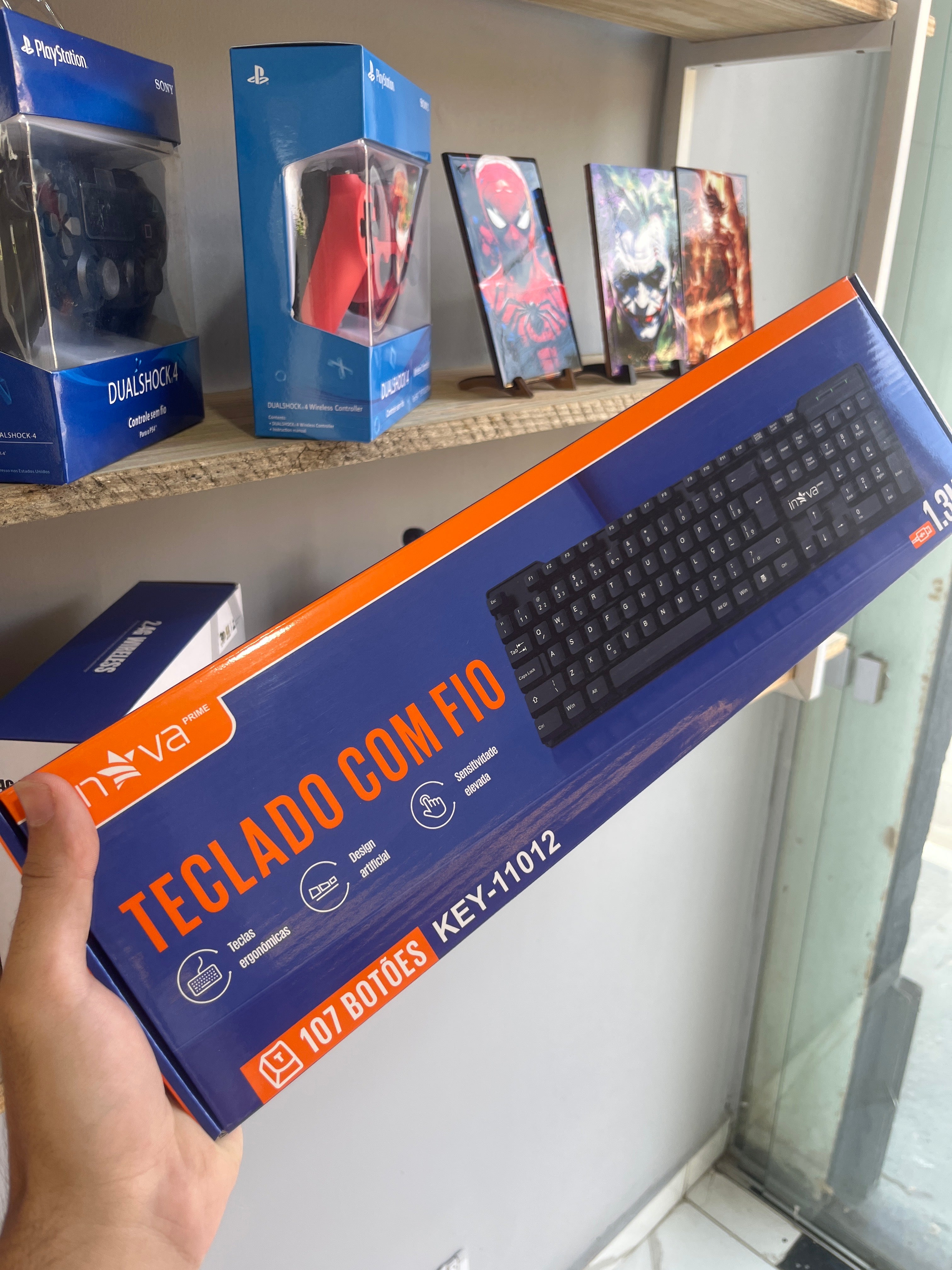 Teclado com fio inova