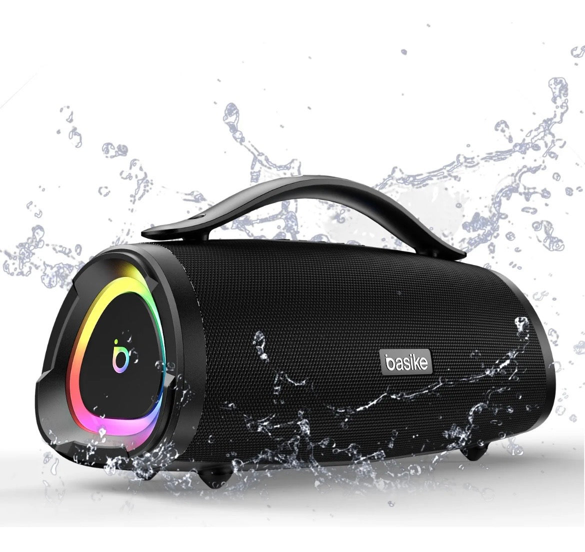 Caixa De Som BASIKE Portatil Bluetooth 160w 15hrs Hifi Tws 1+1 Ipx6