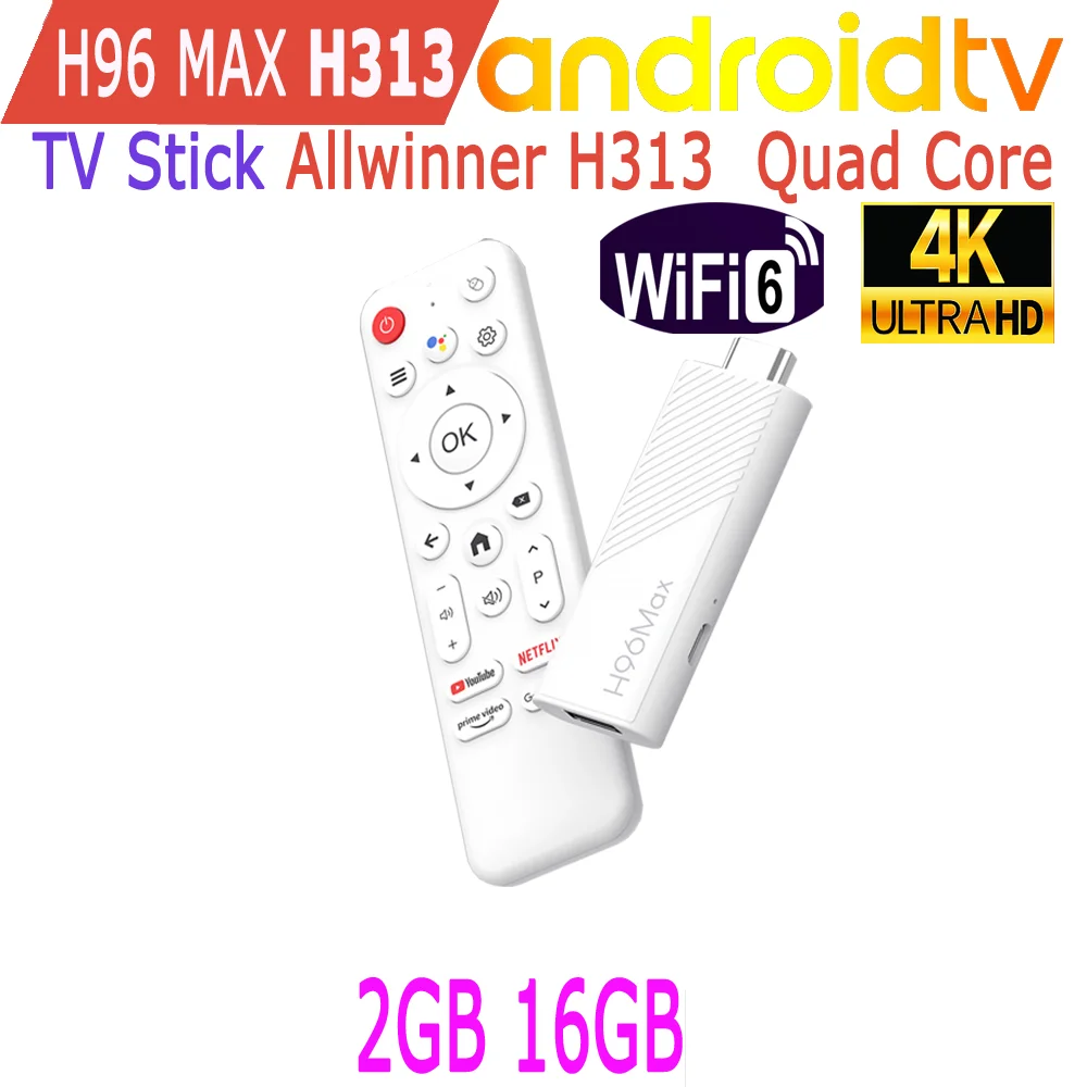 H96 Max H313 Android TV RAM 2GB ROM 8GB