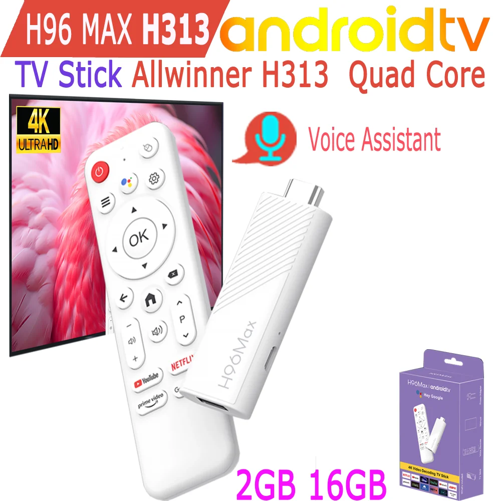 H96 Max H313 Android TV RAM 2GB ROM 8GB