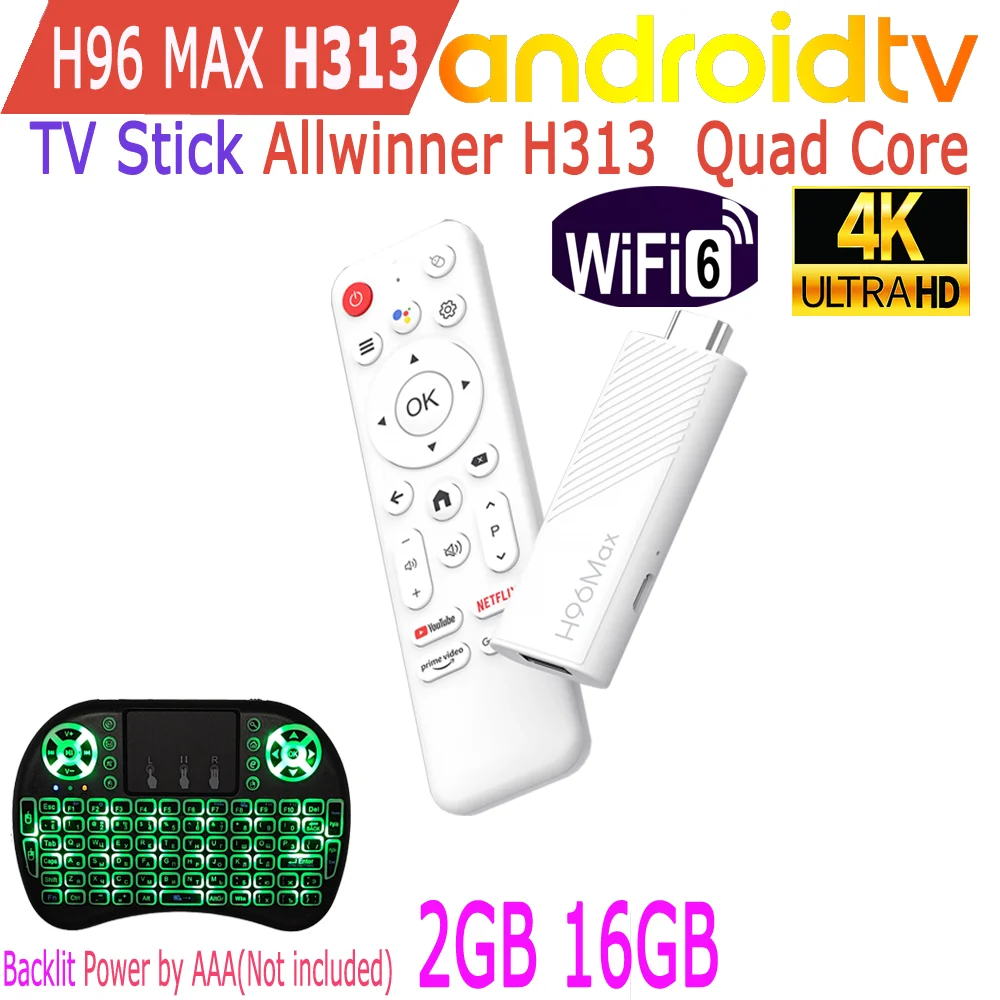 H96 Max H313 Android TV RAM 2GB ROM 8GB